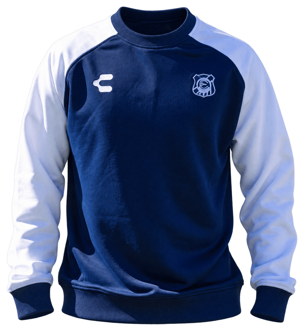 Polerón azul y blanco Charly Everton 2025